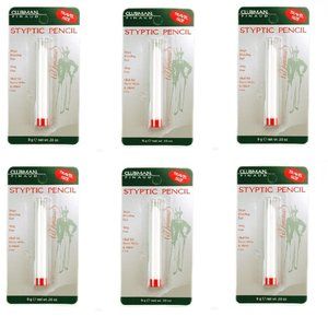 6 packs - Clubman Pinaud Styptic Pencil Travel Size Stops Bleeding fast 0.33 oz